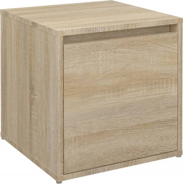 vidaXL Σκαμπό με συρτάρι, χρώμα δρυς σονόμα, 40,5x40x40 cm