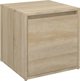 vidaXL Σκαμπό με συρτάρι, χρώμα δρυς σονόμα, 40,5x40x40 cm