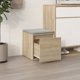 vidaXL Σκαμπό με συρτάρι, χρώμα δρυς σονόμα, 40,5x40x40 cm