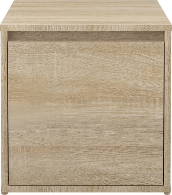 vidaXL Σκαμπό με συρτάρι, χρώμα δρυς σονόμα, 40,5x40x40 cm