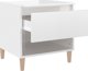 vidaXL Σετ 2 Κομοδίνα Λευκά Μεγάλης Γυαλάδας, 50x46x50 cm