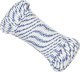 vidaXL Σχοινί ιστιοπλοΐας, λευκό, 4 mm, 25 m, πολυπροπυλένιο