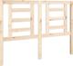 vidaXL Κεφαλάρι κρεβατιού 126x4x100 cm από μασίφ πεύκο
