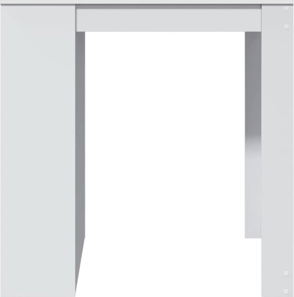 vidaXL Ξύλινο μπαρ τραπέζι, λευκό, 102x70x103,5 cm