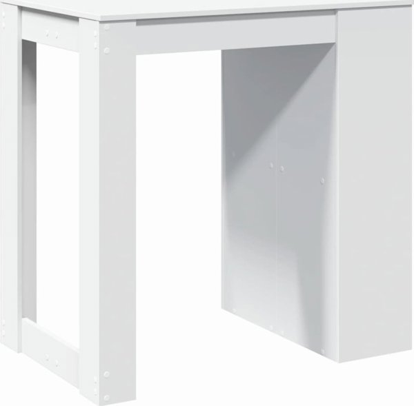 vidaXL Ξύλινο μπαρ τραπέζι, λευκό, 102x70x103,5 cm