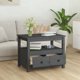 vidaXL vidaXL Stolik kawowy, szary, 71x49x55 cm, lite drewno sosnowe