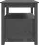 vidaXL vidaXL Stolik kawowy, szary, 71x49x55 cm, lite drewno sosnowe