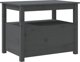 vidaXL vidaXL Stolik kawowy, szary, 71x49x55 cm, lite drewno sosnowe