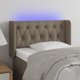 vidaXL Κεφαλάρι κρεβατιού με LED, ταουπέ, 83x16x78/88 εκ., υφασμάτινο