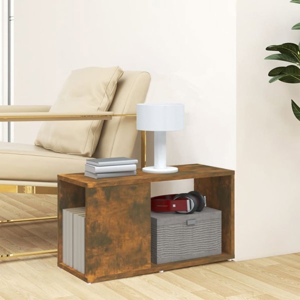 vidaXL Ντουλάπι για τηλεόραση, καπνιστή δρυς, 60x24x32 εκ