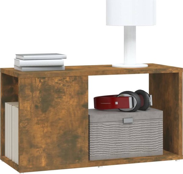 vidaXL Ντουλάπι για τηλεόραση, καπνιστή δρυς, 60x24x32 εκ