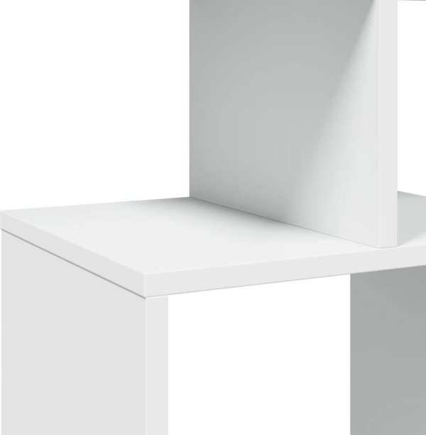 vidaXL Ράφι βιβλιοθήκης, λευκό, 92x29x188 εκ., από ξυλοπαλαιωμένο υλικό
