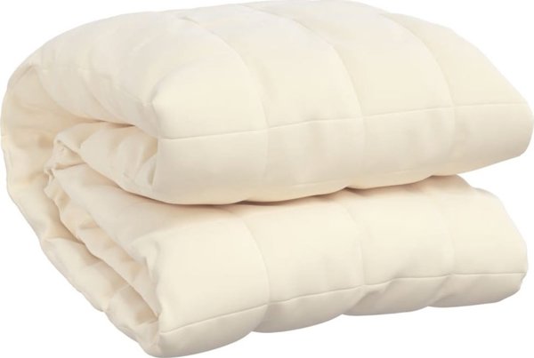 vidaXL Βαρυφορτωμένο κενόμαντο, κρεμ, 220x235 cm, 15 kg, ύφασμα