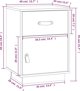 vidaXL Λευκό κομοδίνο από μασίφ πεύκο 40x34x55 cm