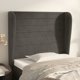 vidaXL Κεφαλάρι uszak σκουρογκρι 93x23x118/128 εκ. βελούδινο