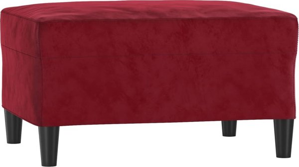 vidaXL Σκαμπό ποδιών, κόκκινο κρασί, 70x55x41 cm, βελούδο
