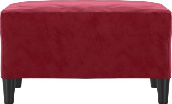 vidaXL Σκαμπό ποδιών, κόκκινο κρασί, 70x55x41 cm, βελούδο