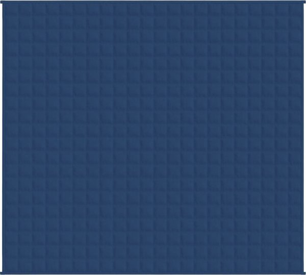 vidaXL Βάρος πάπλωμα, μπλε, 220x230 εκ., 11 κιλά, υφασμάτινο