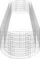 vidaXL Podwyzszona donica gabionowa galwanizowane zelazo 400x100x50 cm
