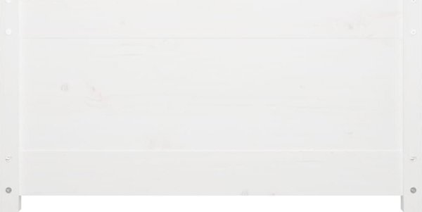 vidaXL Καναπές-κρεβάτι, λευκός, 90x200 cm, μασίφ ξύλο πεύκου