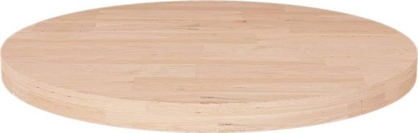 vidaXL Στρογγυλή επιφάνεια τραπεζιού, 40x2,5 cm, ακατέργαστο ξύλο δρυός