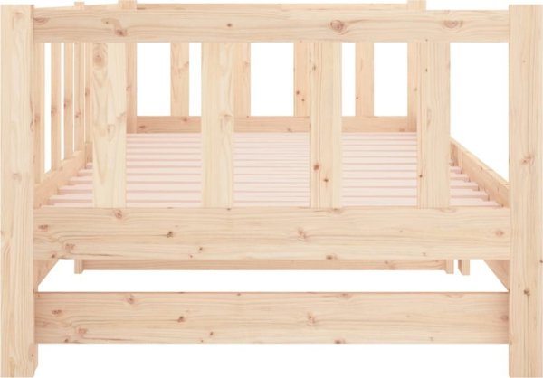 vidaXL Κρεβάτι συρόμενο, 2x(80x200) cm, από μασίφ πεύκο