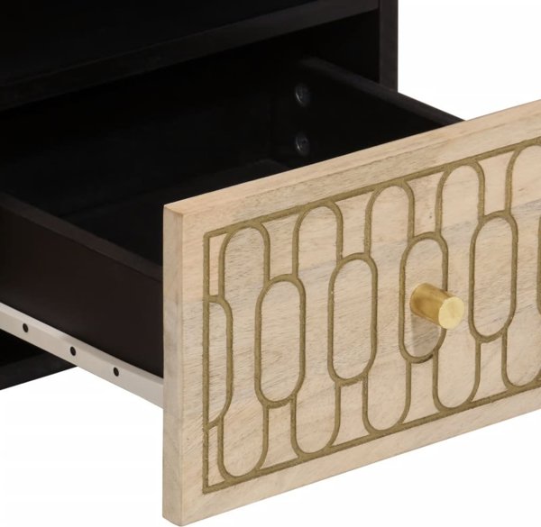 vidaXL Szafka pod telewizor, 70x33x46 cm, lite drewno mango