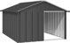 vidaXL vidaXL Buda dla psa, antracytowa, 116,5x153x81,5 cm, stal