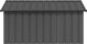 vidaXL vidaXL Buda dla psa, antracytowa, 116,5x153x81,5 cm, stal