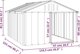 vidaXL vidaXL Buda dla psa, antracytowa, 116,5x153x81,5 cm, stal