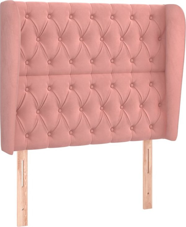 vidaXL Zaglozek uszak, roz, 93x23x118/128 cm, aksamit
