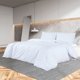 vidaXL Σετ σεντονιών λευκό 140x200 cm βαμβακερό
