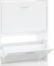 vidaXL Szafka na buty, υψηλής γυαλάδας, λευκή, 63x24x81 εκ.