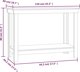 vidaXL Εργασιακό τραπέζι, λευκό, 110x50x80 εκ., από μασίφ ξύλο πεύκου