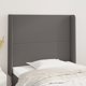 vidaXL Κεφαλάρι uszak γκρι, 103x16x118/128 εκ, τεχνητό δέρμα