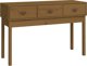 vidaXL Stolik konsolowy miodowy braz 114x40x75 cm drewno sosnowe