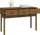 vidaXL Stolik konsolowy miodowy braz 114x40x75 cm drewno sosnowe