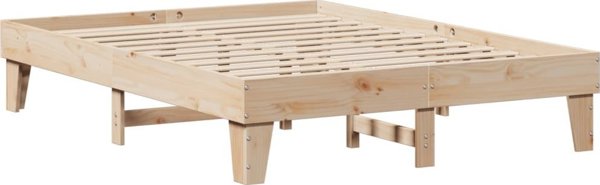 vidaXL σκελετός κρεβατιού 140x200 cm μασίφ πεύκο