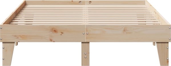 vidaXL σκελετός κρεβατιού 140x200 cm μασίφ πεύκο