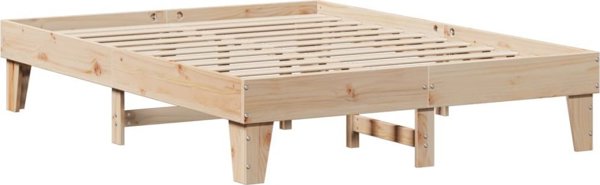 vidaXL σκελετός κρεβατιού 140x200 cm μασίφ πεύκο