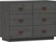 vidaXL vidaXL Komoda, szara, 100x40x75 cm, lite drewno sosnowe