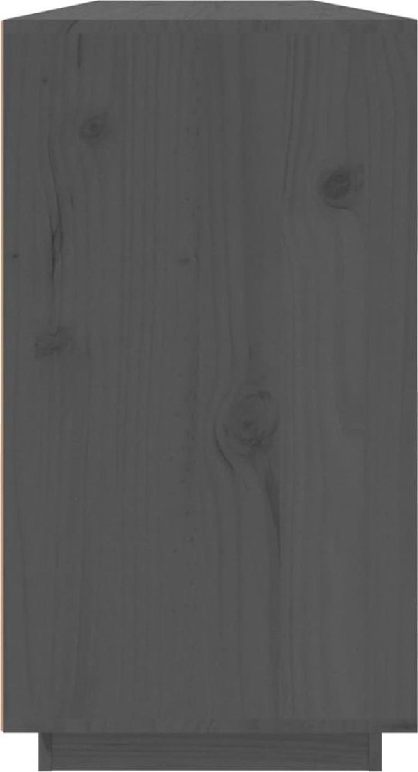 vidaXL vidaXL Komoda, szara, 100x40x75 cm, lite drewno sosnowe