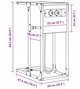vidaXL Βιβλιοθήκη Craft Oak 156 x 25 x 167 cm - Ράφι Βιβλίων