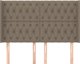 vidaXL Προσκέφαλο τύπου uszak, taupe, 147x16x118/128 εκ., ύφασμα