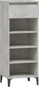 vidaXL Ράφι παπουτσιών σε τσιμεντένιο γκρι, 40x36x105 cm