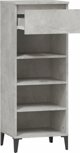 vidaXL Ράφι παπουτσιών σε τσιμεντένιο γκρι, 40x36x105 cm
