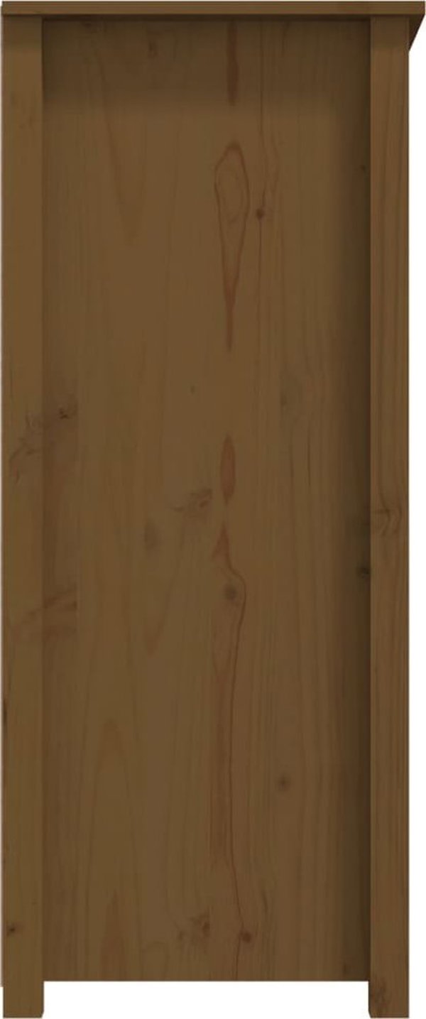 vidaXL Szafka, miodowy braz, 83x41,5x100 cm, lite drewno sosnowe