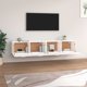 vidaXL Σετ 2 κρεμαστά ντουλάπια λευκά 100x36,5x35 cm