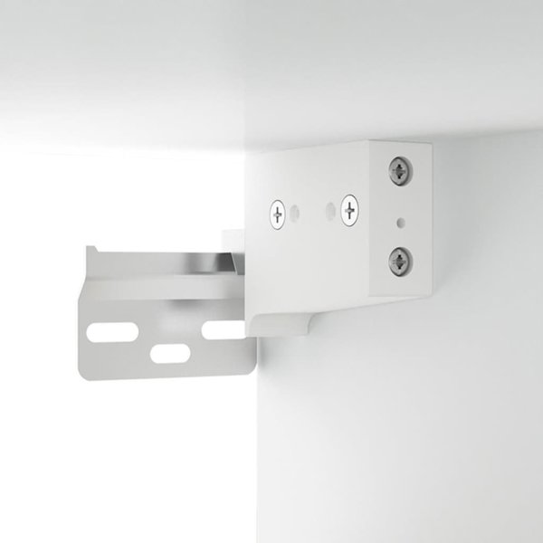vidaXL Σετ 2 κρεμαστά ντουλάπια λευκά 100x36,5x35 cm
