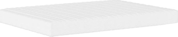 vidaXL Κρεβάτι με στρώμα, μαύρο, 140x200 εκ., επενδυμένο ύφασμα